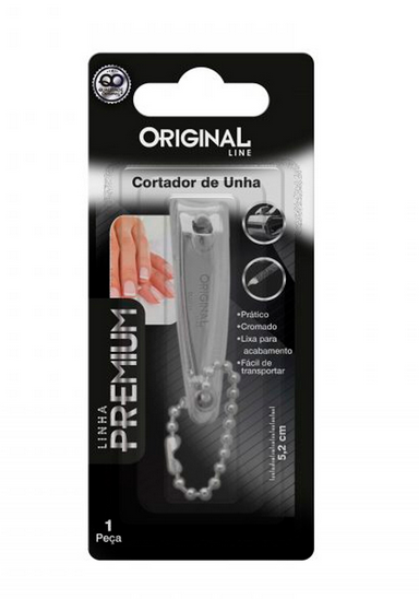 Cortador Unha Pequeno Com Corrente E Lixa Premium